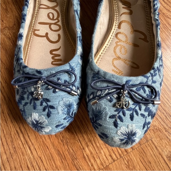 Sam Edelman Blue Floral Women's Ballet flats - Picture 3 of 5